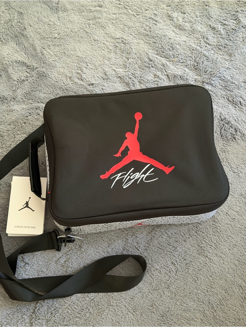 Jordan Shoebox Bag Black and Print